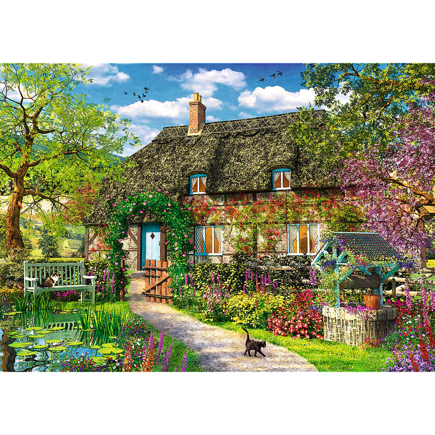 Trefl Red Country Cottage 2000 Piece Puzzle
