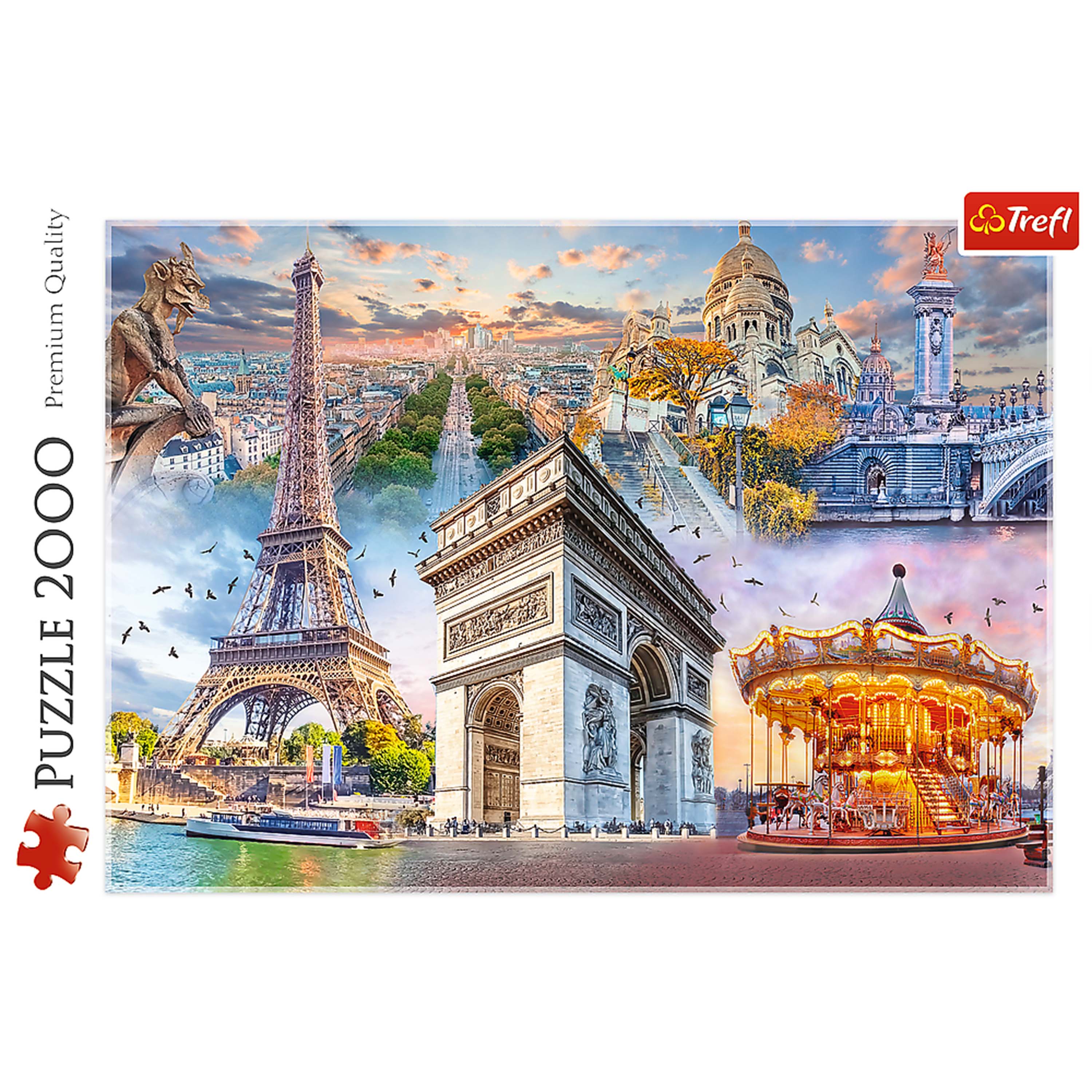Trefl Red Weekend in Paris 2000 Piece Puzzle