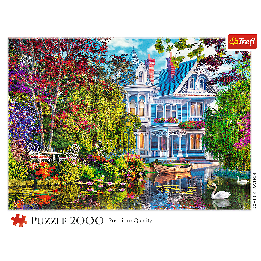 Trefl Red House by the Lake 2000 Piece Puzzle