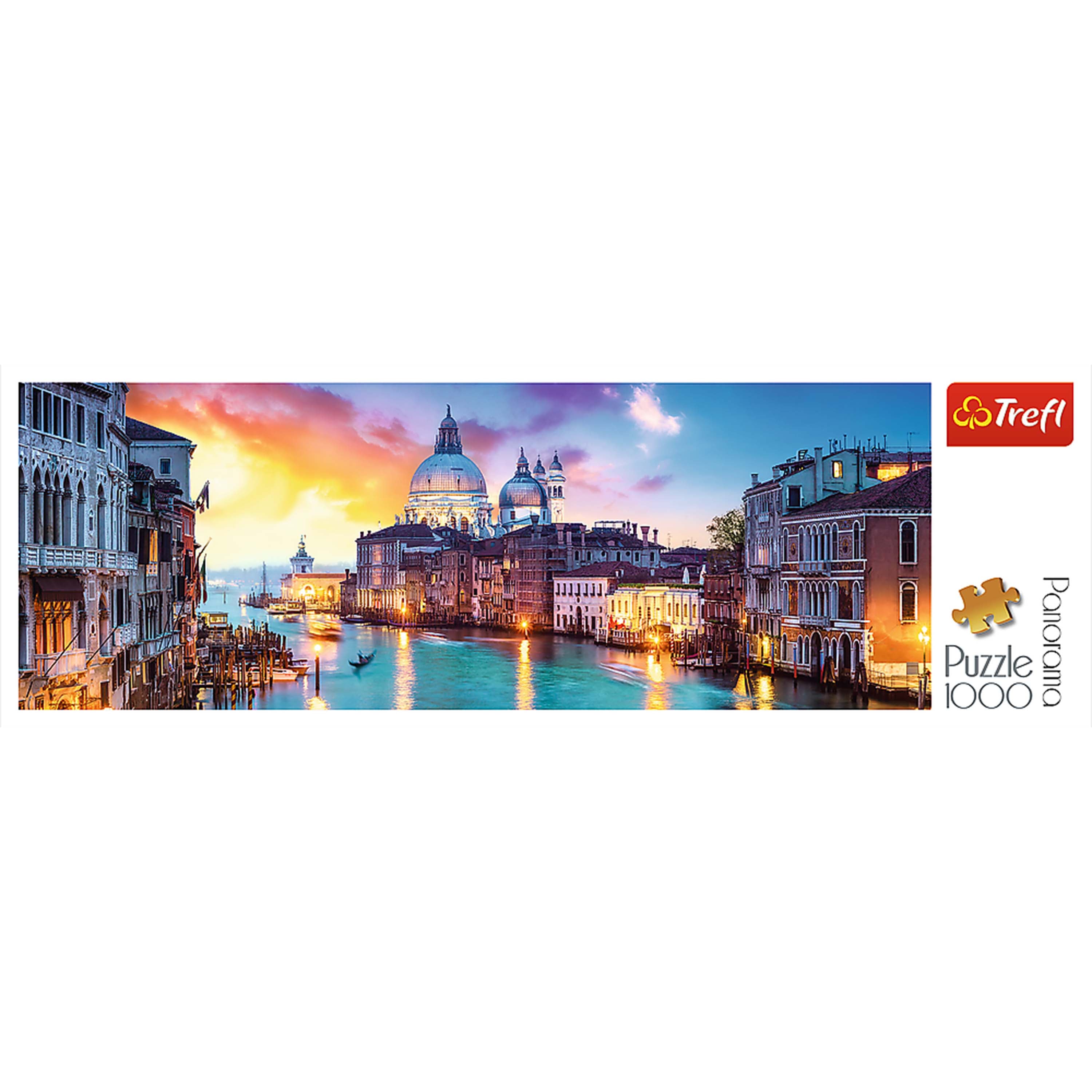 Trefl Red Panorama 1000 Piece Puzzle - Canal Grande, Venice / Fotolia