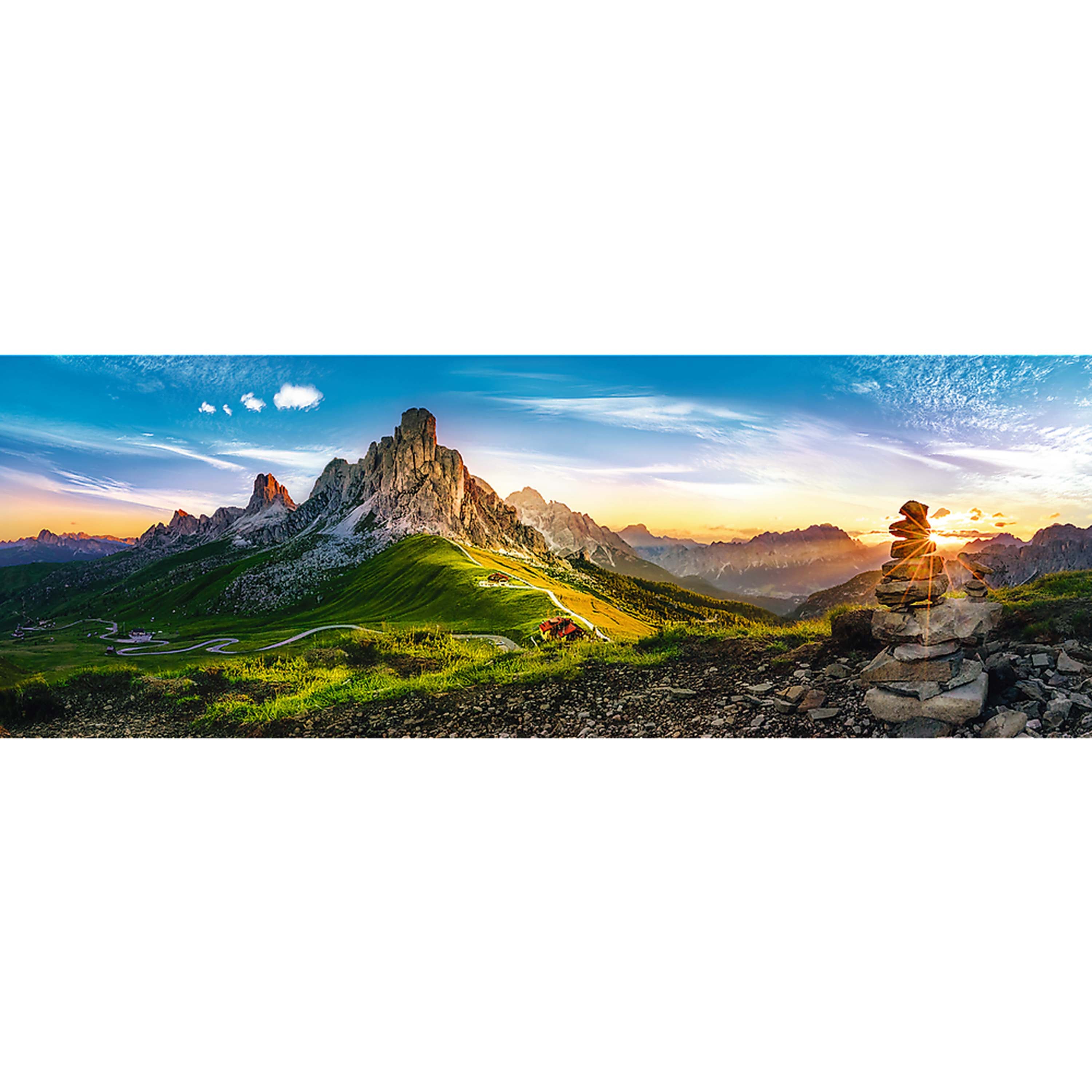 Trefl Red Panorama 1000 Piece Puzzle - Passo di Giau, Dolomites