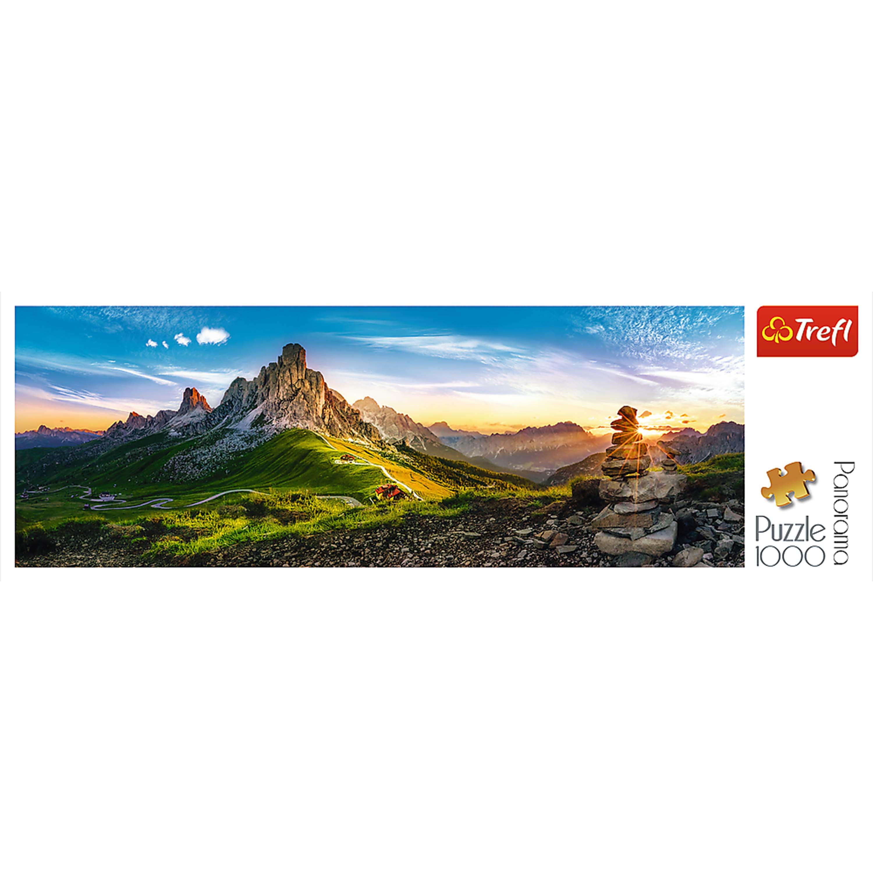 Trefl Red Panorama 1000 Piece Puzzle - Passo di Giau, Dolomites