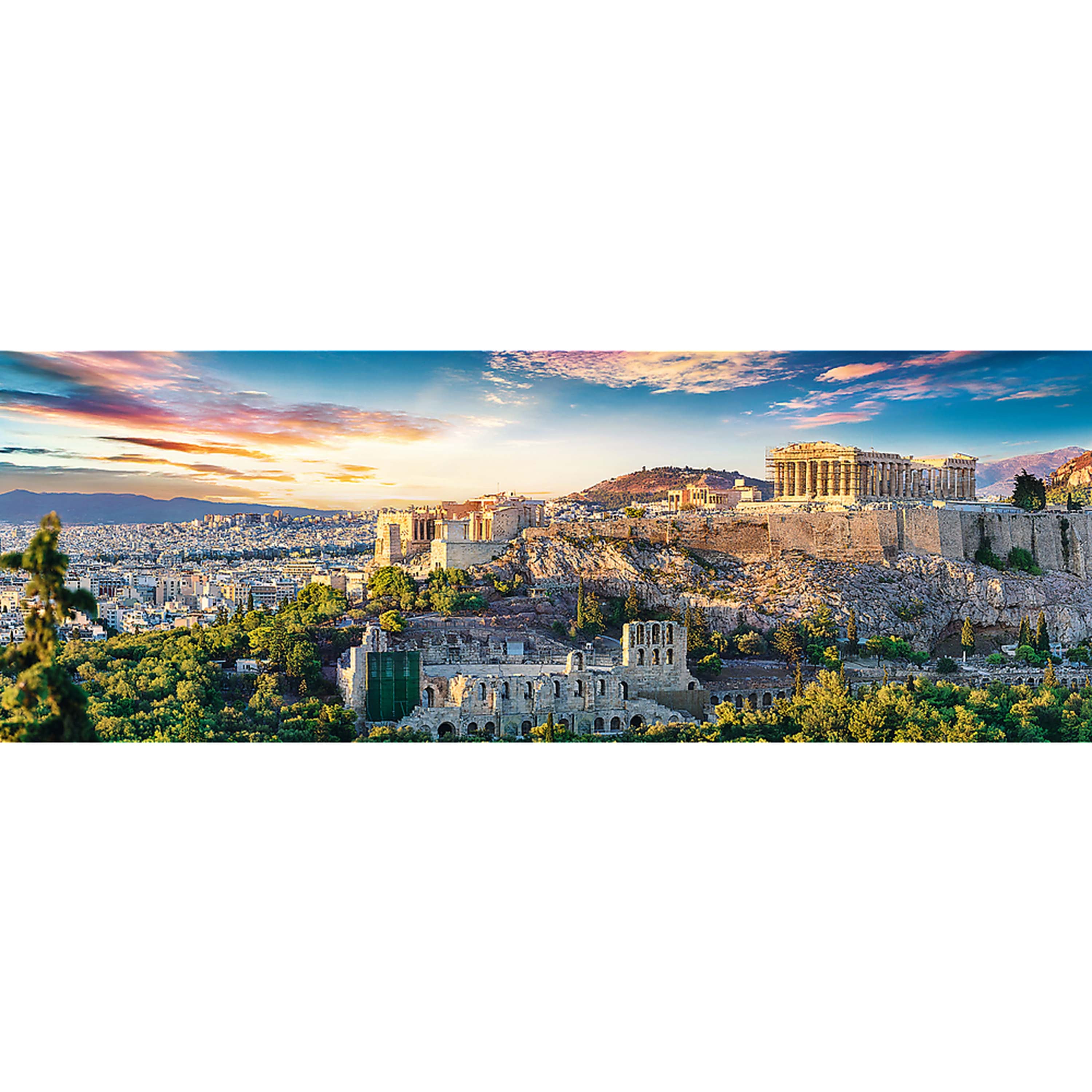 Trefl Red 500 Piece Panorama Puzzle - Acropolis, Athens / Fotolia