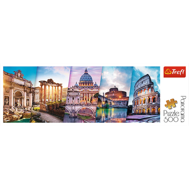 Trefl Red 500 Piece Panorama Puzzle - Traveling to Italy / Fotolia