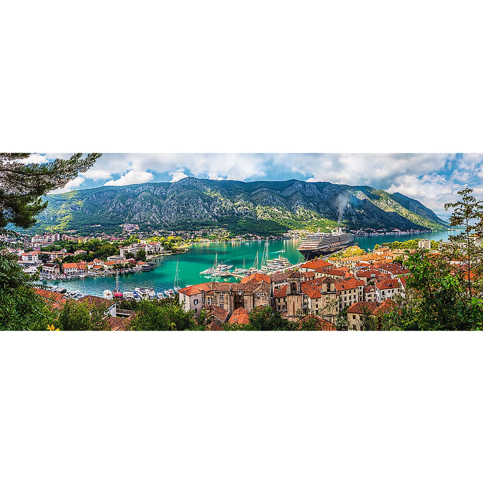 Trefl Red 500 Piece Panorama Puzzle - Kotor, Montenegro