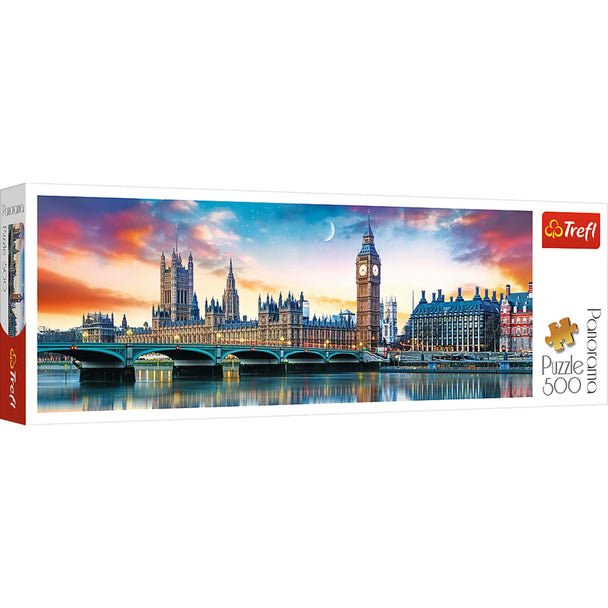 Trefl Red 500 Piece Panorama Puzzle - Big Ben and Palace of Westminster, London / Fotolia