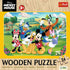 Trefl Wood Craft 24 Piece Wooden Puzzle - Disney's Mickey and Friends
