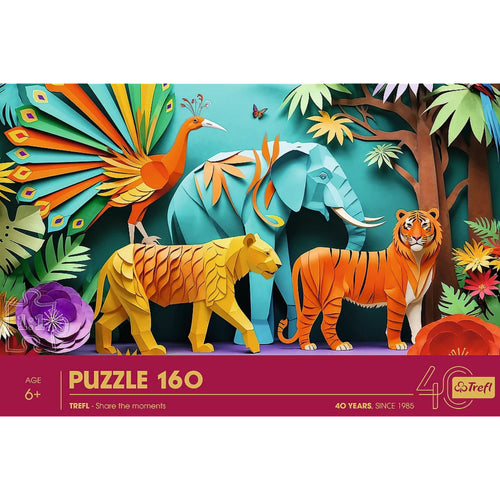 Trefl Kids 40th Anniversary Jungle 160 Piece Paper Art Puzzle
