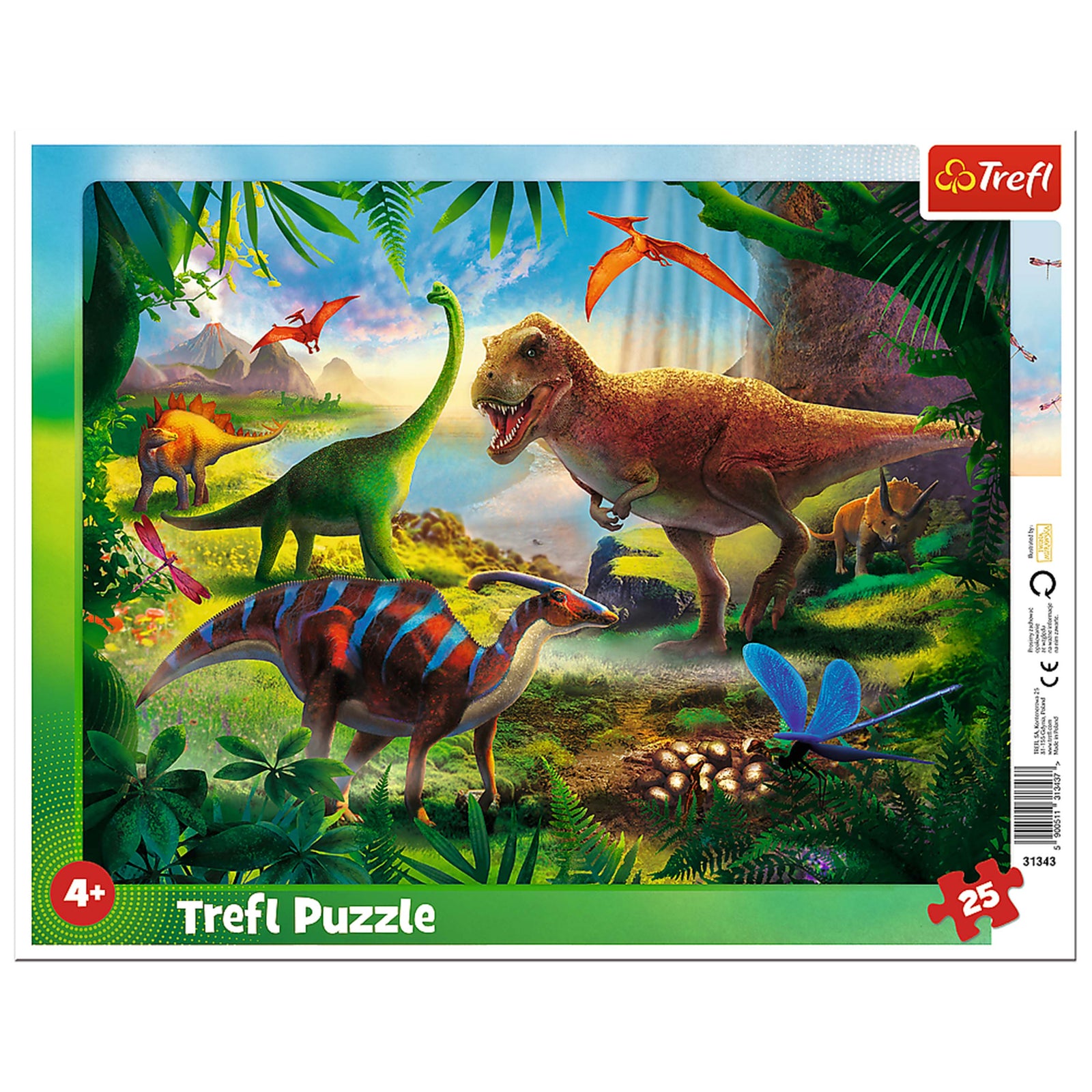 Trefl Preschool 25 Piece Puzzle - Dinosaurs