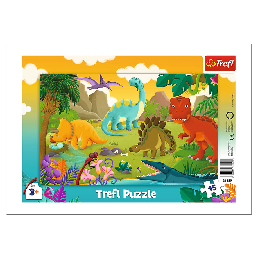 Trefl Preschool 15 Piece Puzzle - Dinosaurs