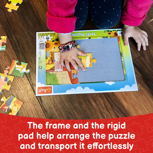 Trefl Frame Peppa Pig's Happy Train 15 Piece Puzzle