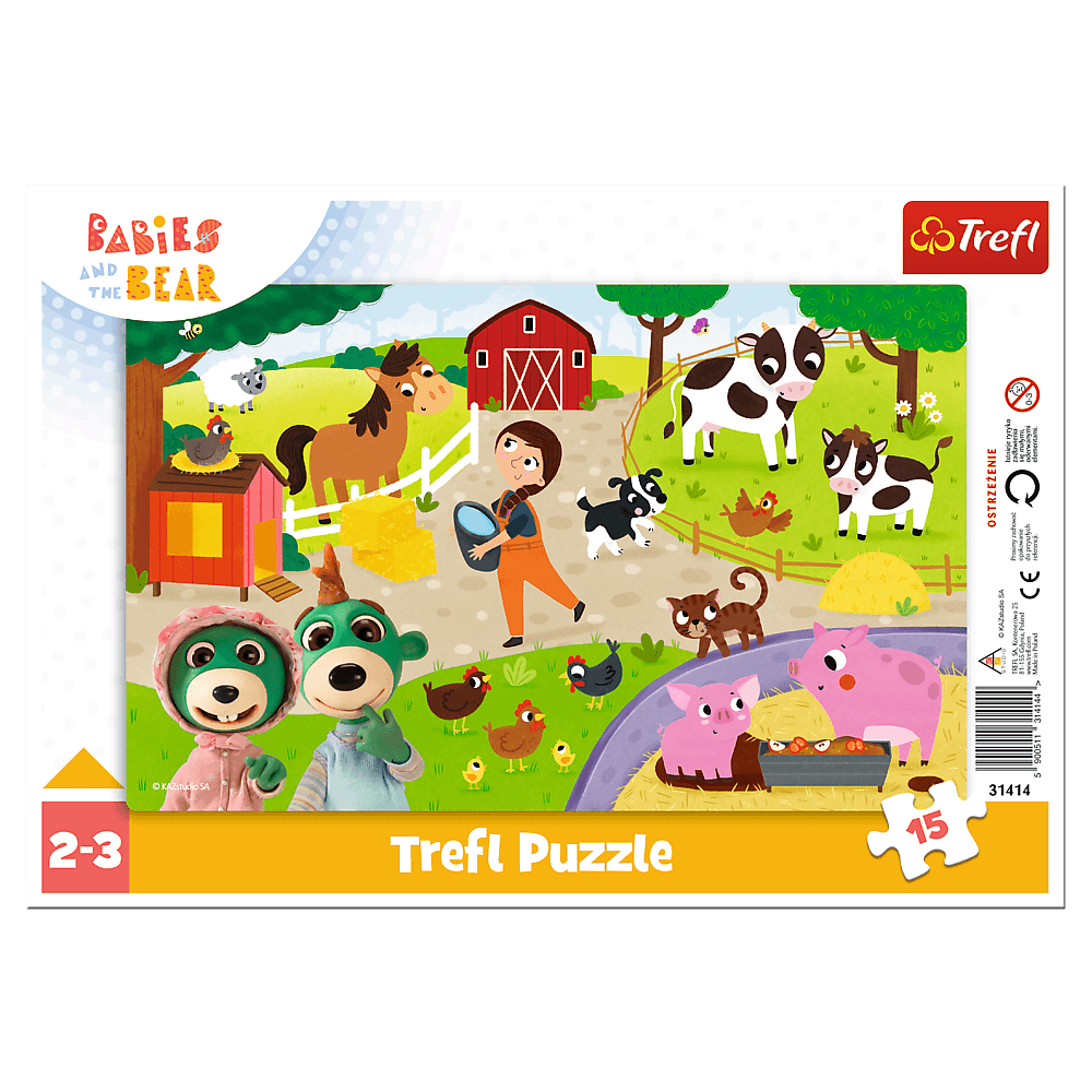 Trefl Baby Frame Babies and the Bear Lovely Babies 15