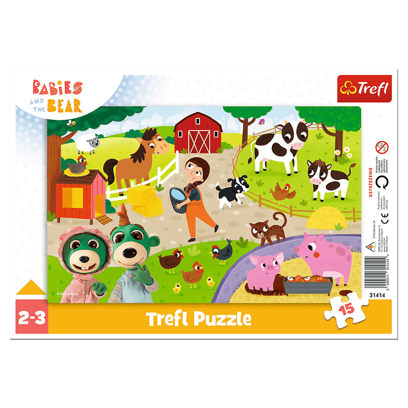 Trefl Baby Frame Babies and the Bear Lovely Babies 15