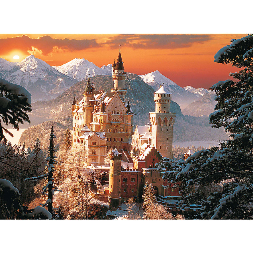 Trefl Red 3000 Piece Puzzle - Wintry Neuschwanstein Castle, Germany / Kirch