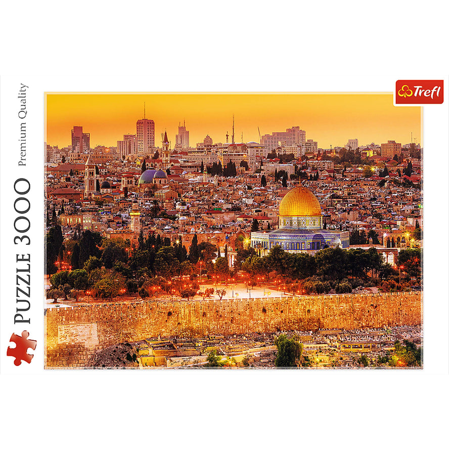 Trefl Red 3000 Piece Puzzle - The roofs of Jerusalem / Fototeca