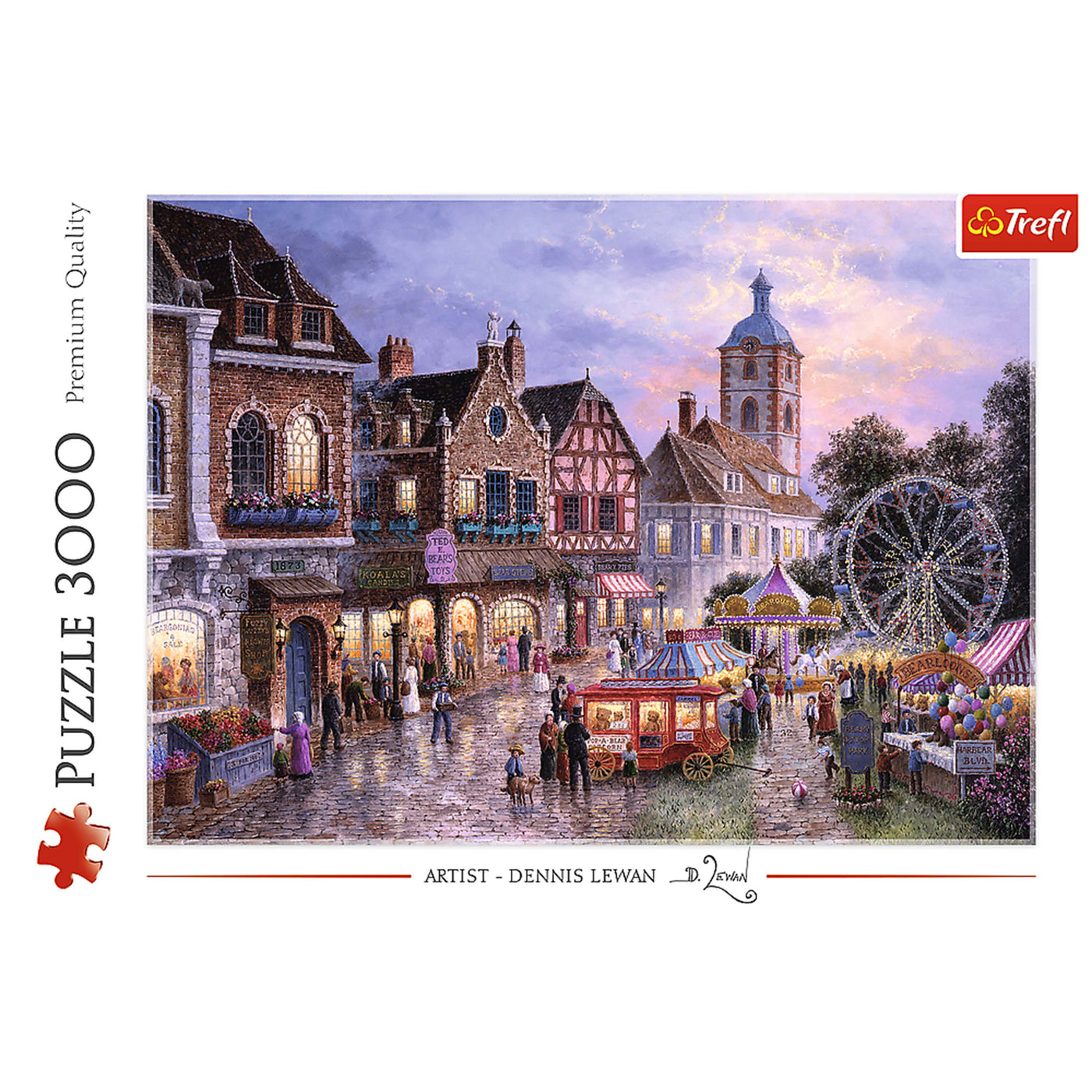 Trefl Red 3000 Piece Puzzle - Funfair / Art Licencing