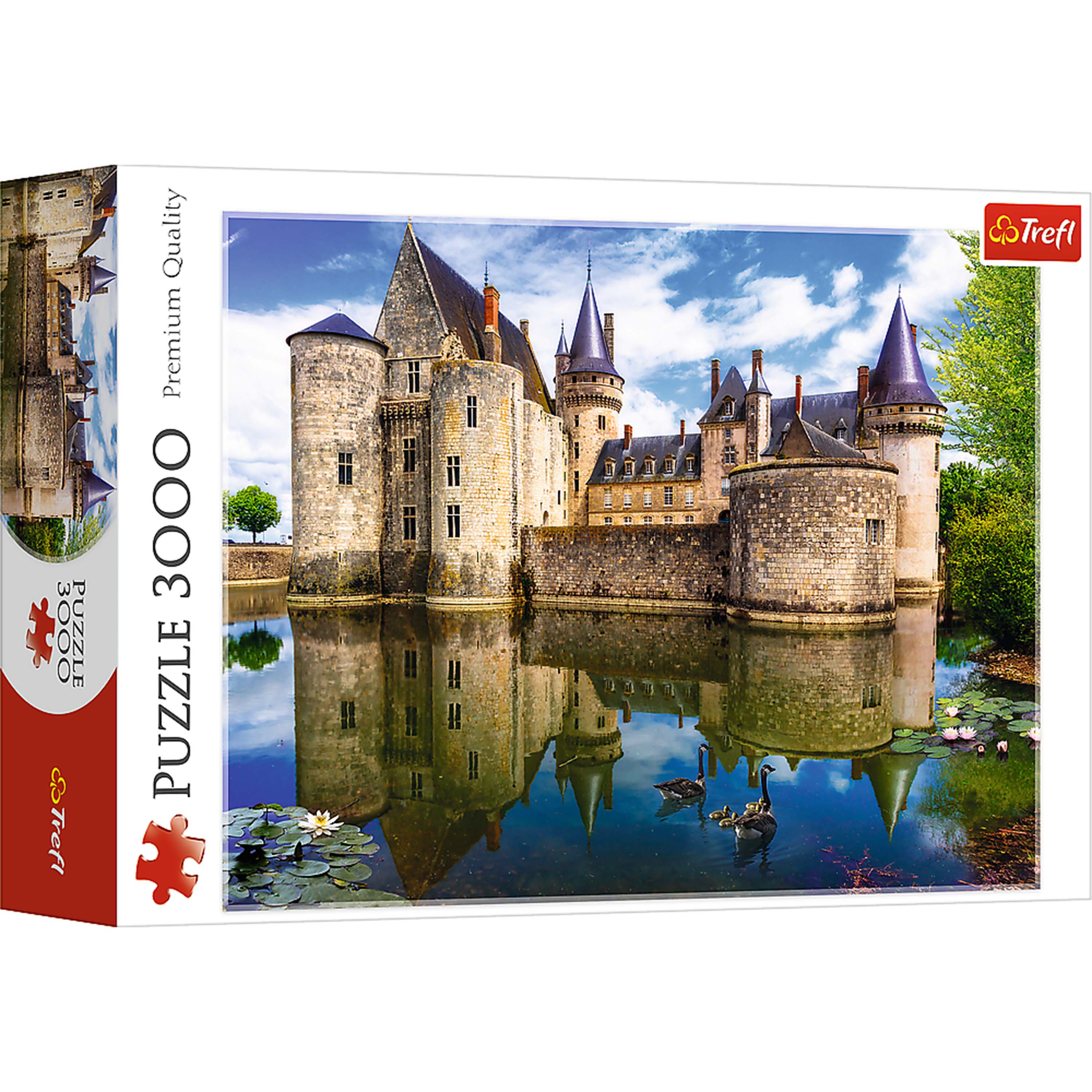 Trefl Red 3000 Piece Puzzle - Castle in Sully-sur-Loire, France