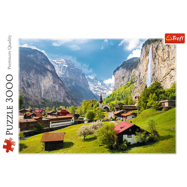 Trefl Red 3000 Piece Puzzle -  Lauterbrunnen, Switzerland