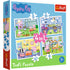 Trefl 4 in 1 (12, 15, 20, 24 Piece) Puzzle - Peppa Pig's Holiday Recollection