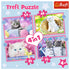 Trefl Preschool 4 in 1 Puzzle - Fun Cats