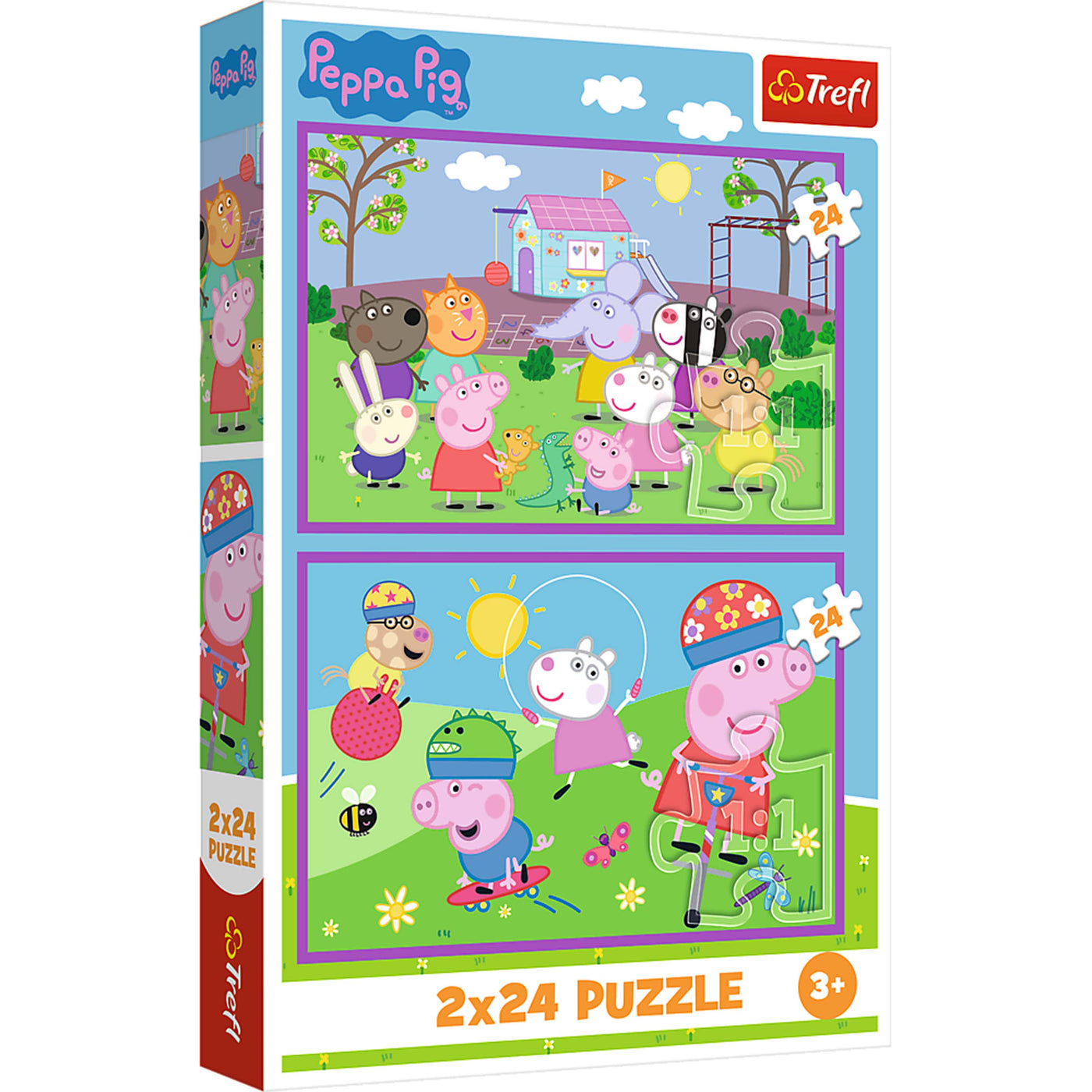 Trefl Kids Peppa on the Playground 2x24 Piece Jigsaw Puzzle