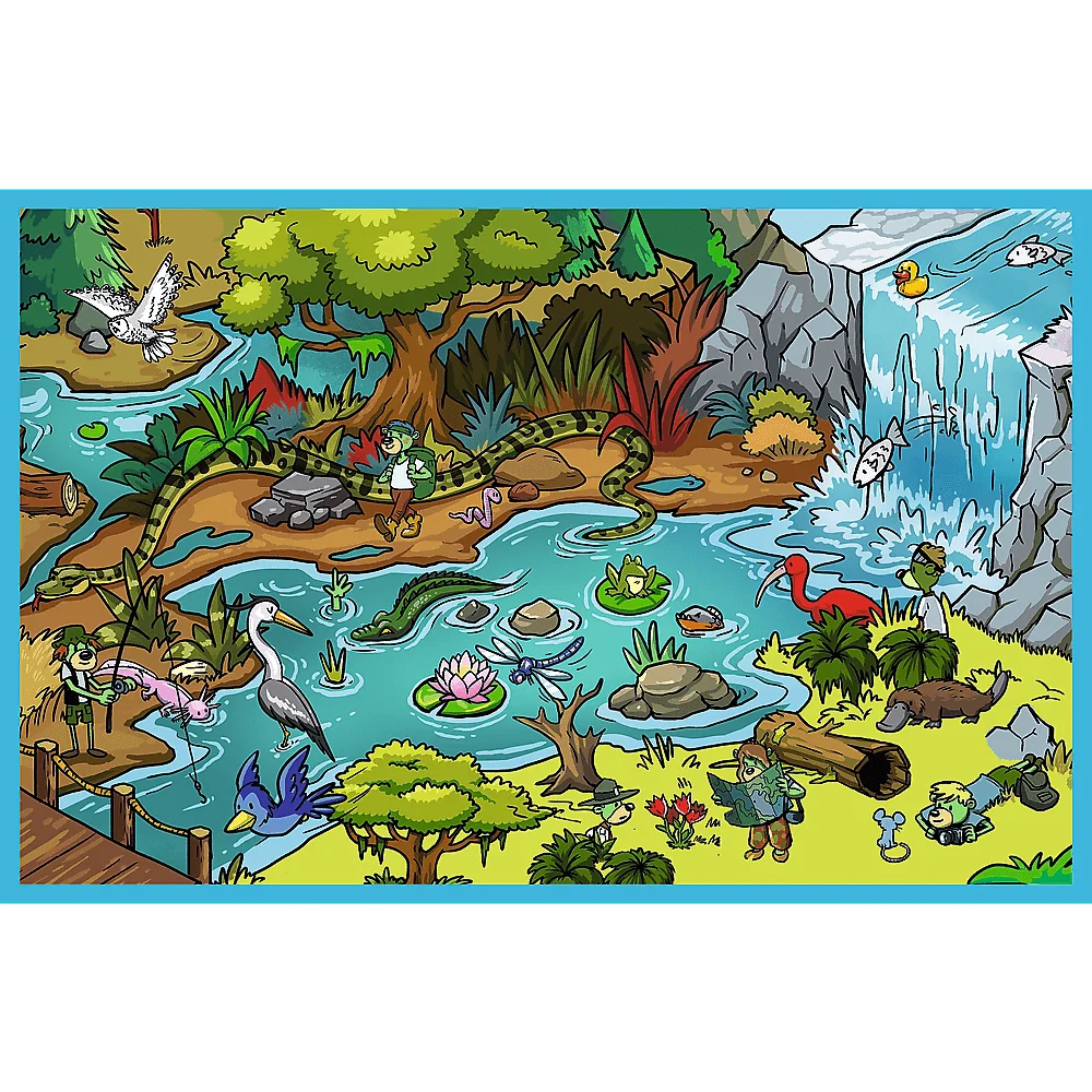 Trefl Kids Treflik Family - Trefliks in Animal Land 2X70 Piece Puzzle