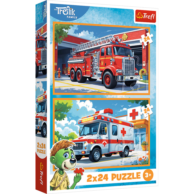 Trefl Kids Treflik Family - In the Land of Joy 2x24 Piece Puzzle