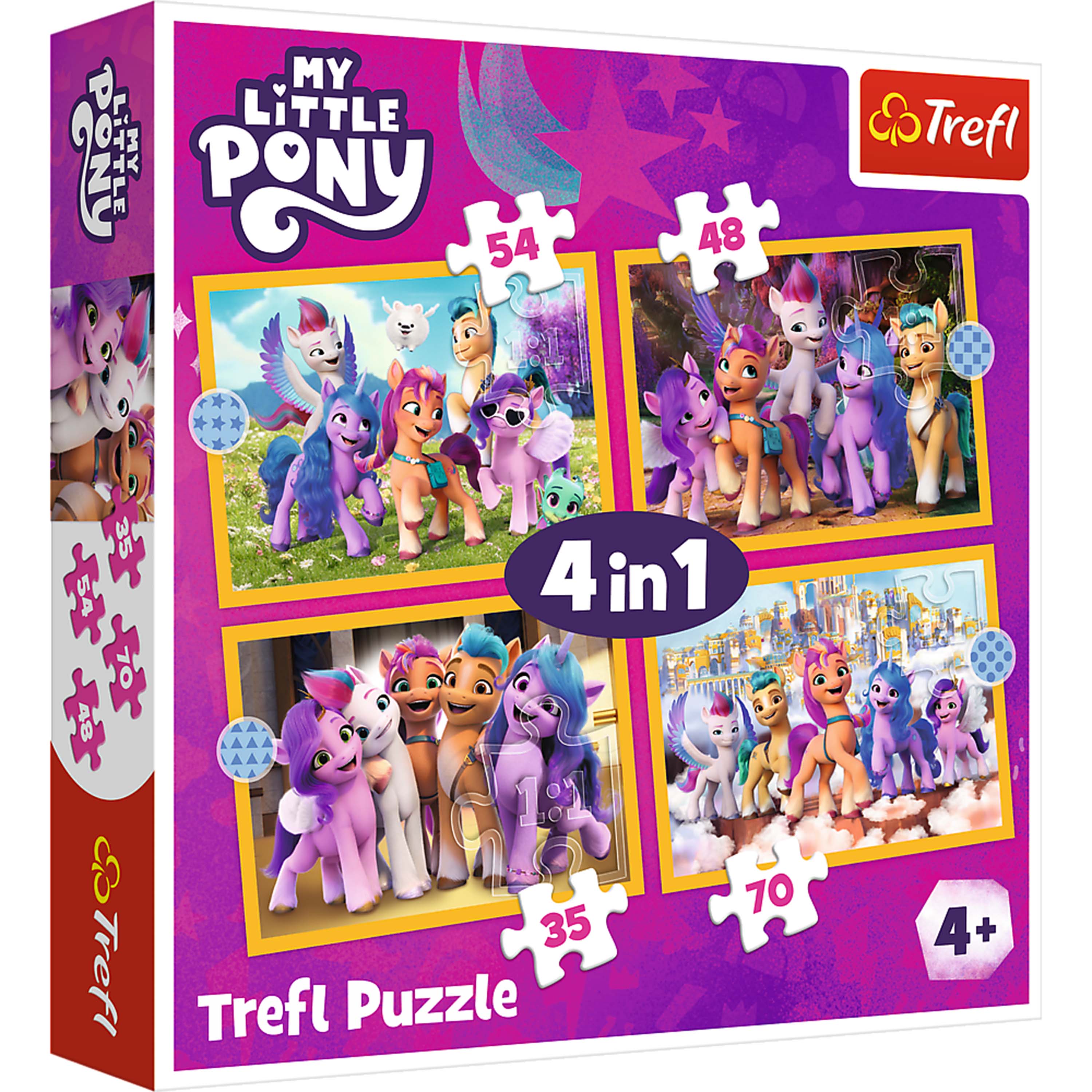 Trefl Red 4 in 1 Puzzle - My Little Pony - Meet the Ponies