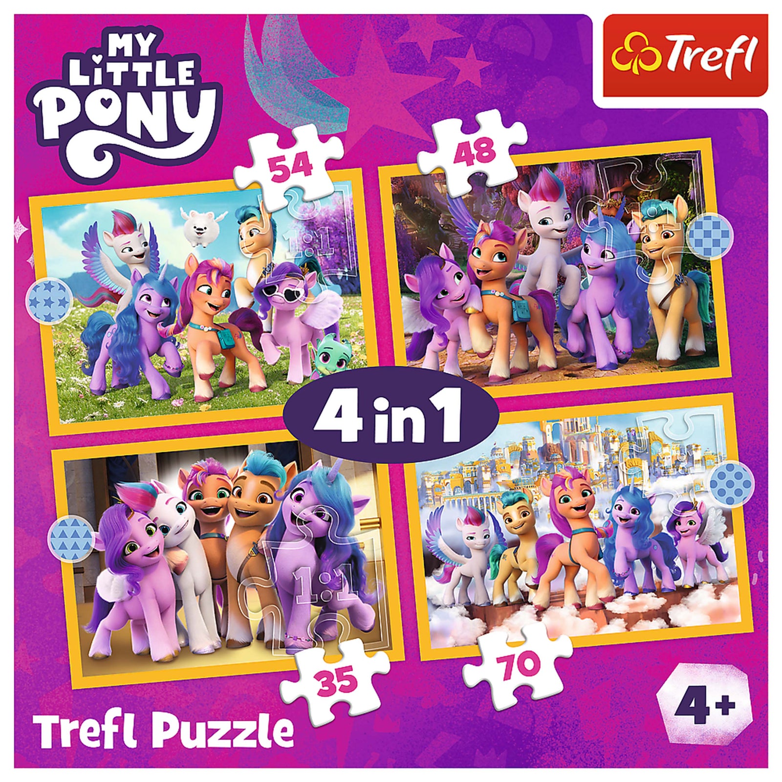 Trefl Red 4 in 1 Puzzle - My Little Pony - Meet the Ponies