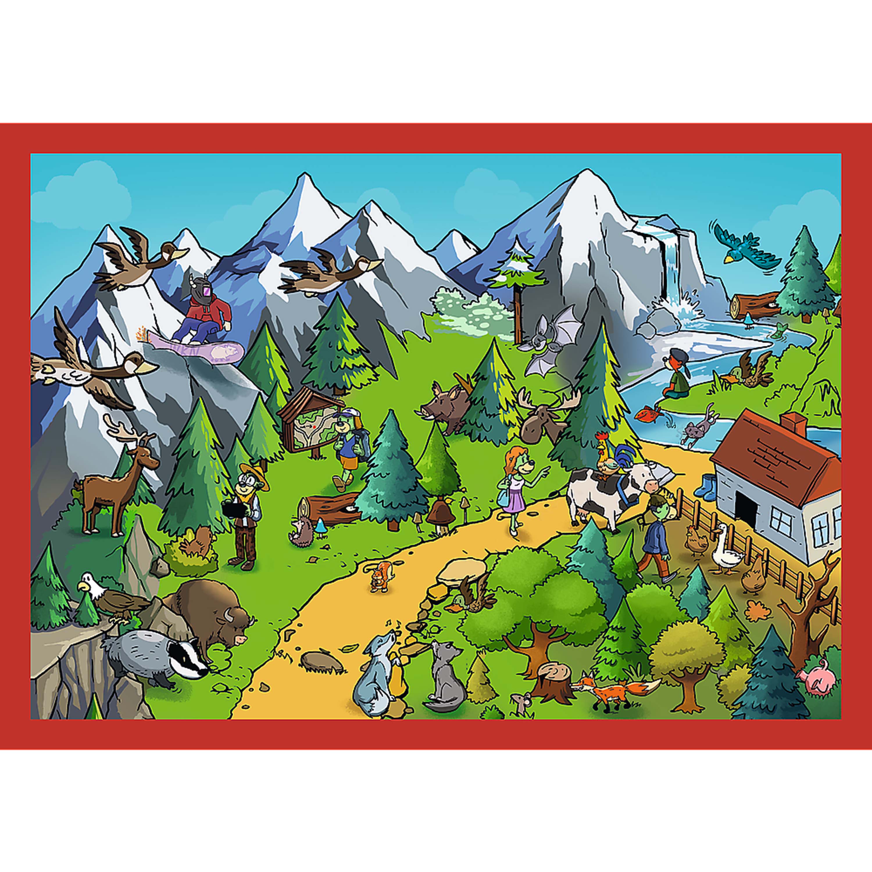 Trefl Kids Treflik Familiy - The Trefliks' Travels 4in1 (35/48/54/70 Piece) Puzzle