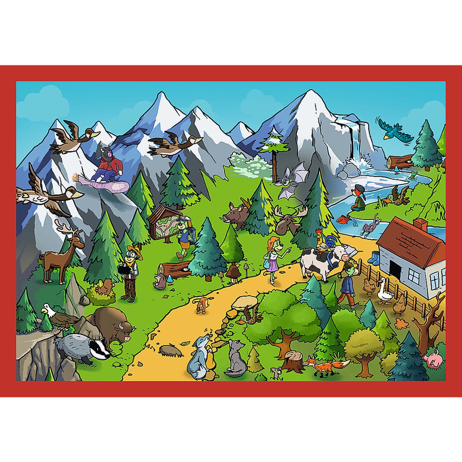 Trefl Kids Treflik Familiy - The Trefliks' Travels 4in1 (35/48/54/70 Piece) Puzzle