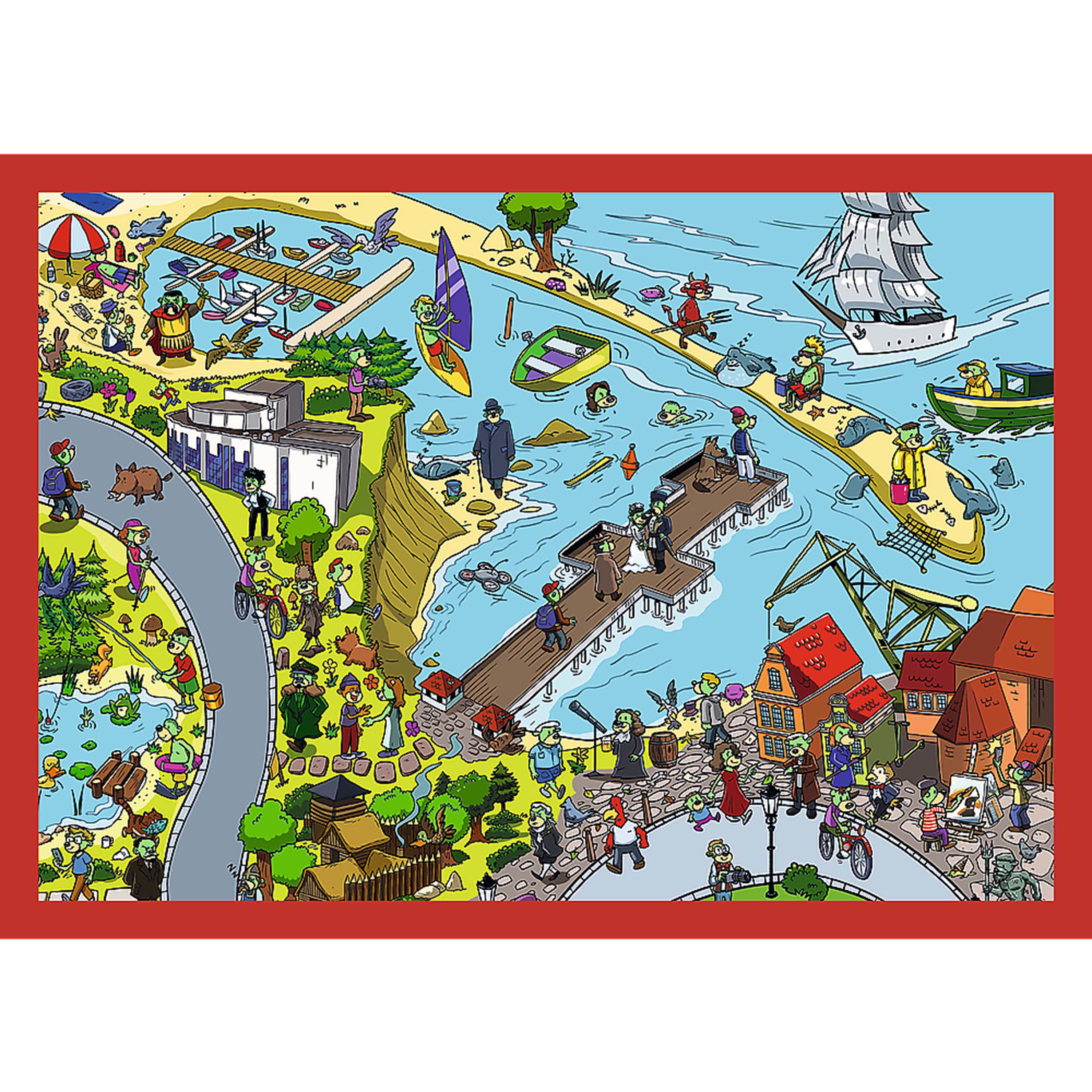 Trefl Kids Treflik Familiy - The Trefliks' Travels 4in1 (35/48/54/70 Piece) Puzzle