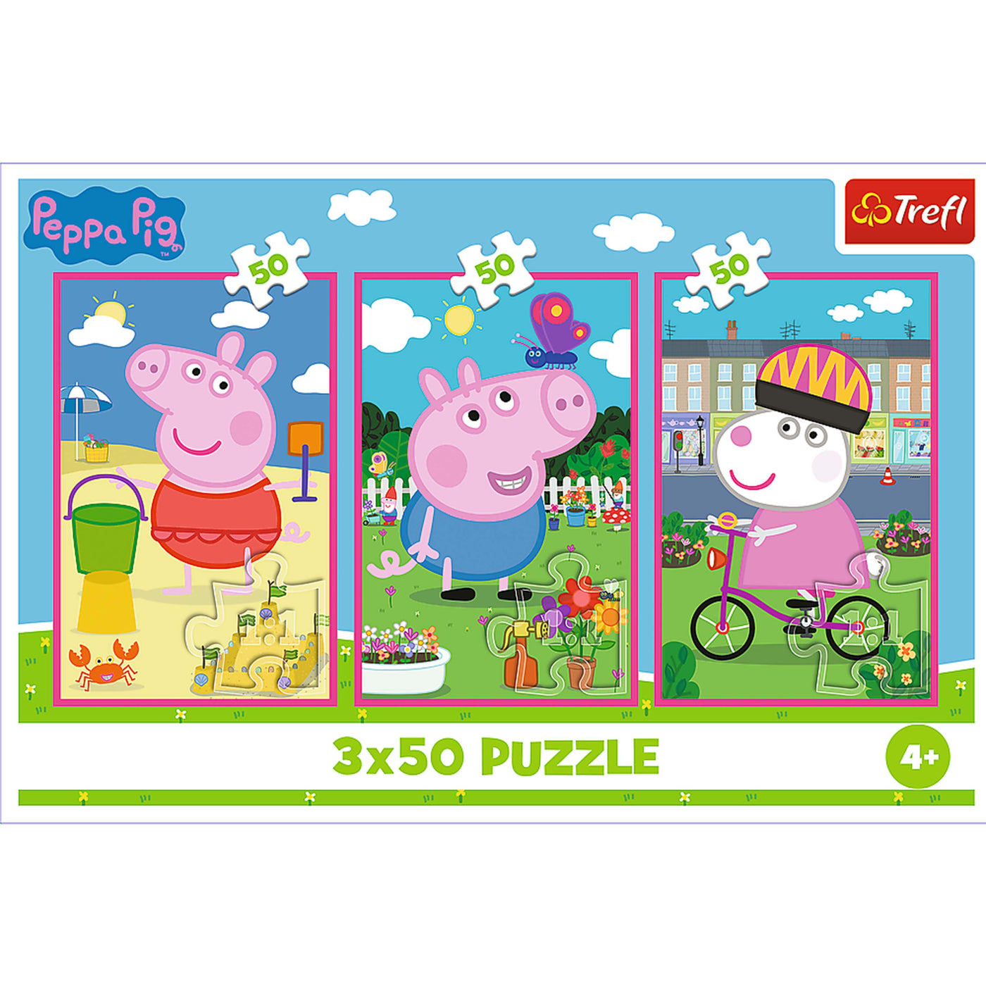 Trefl Kids Peppa Pig The Power of Friendship 3x50 Piece Jigsaw Puzzle