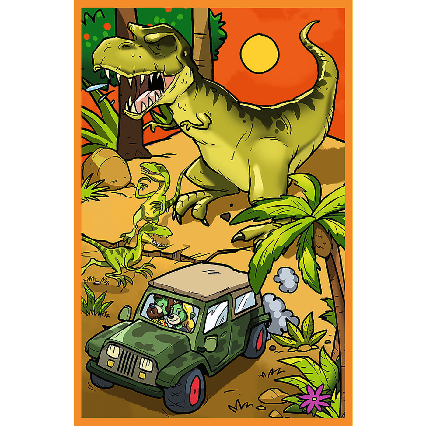 Trefl Kids The Treflik Family - Trefliks in the World of Dinosaurs 3X80 Piece Puzzle