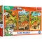 Trefl Kids The Treflik Family - Trefliks in the World of Dinosaurs 3X80 Piece Puzzle