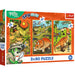 Trefl Kids The Treflik Family - Trefliks in the World of Dinosaurs 3X80 Piece Puzzle