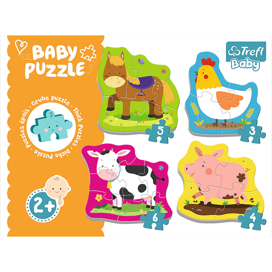 Trefl Baby Classic Puzzle - Animals on the Farm