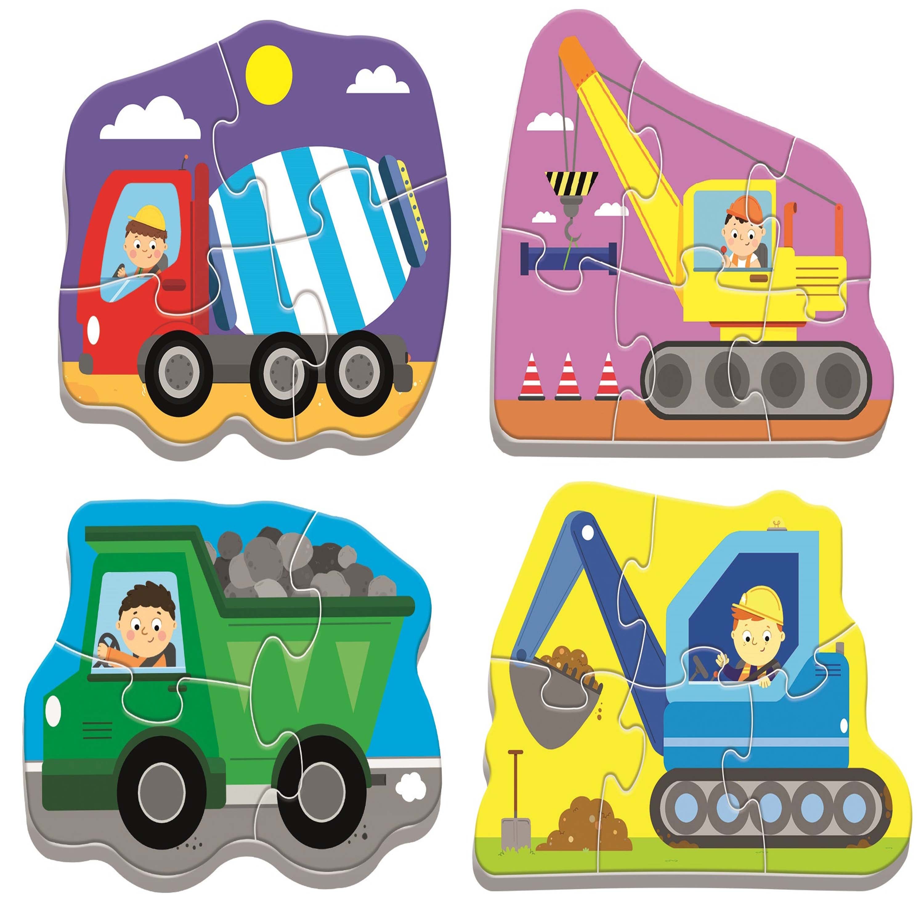 Trefl Baby Classic Puzzle - Vehicles on the Construction Site