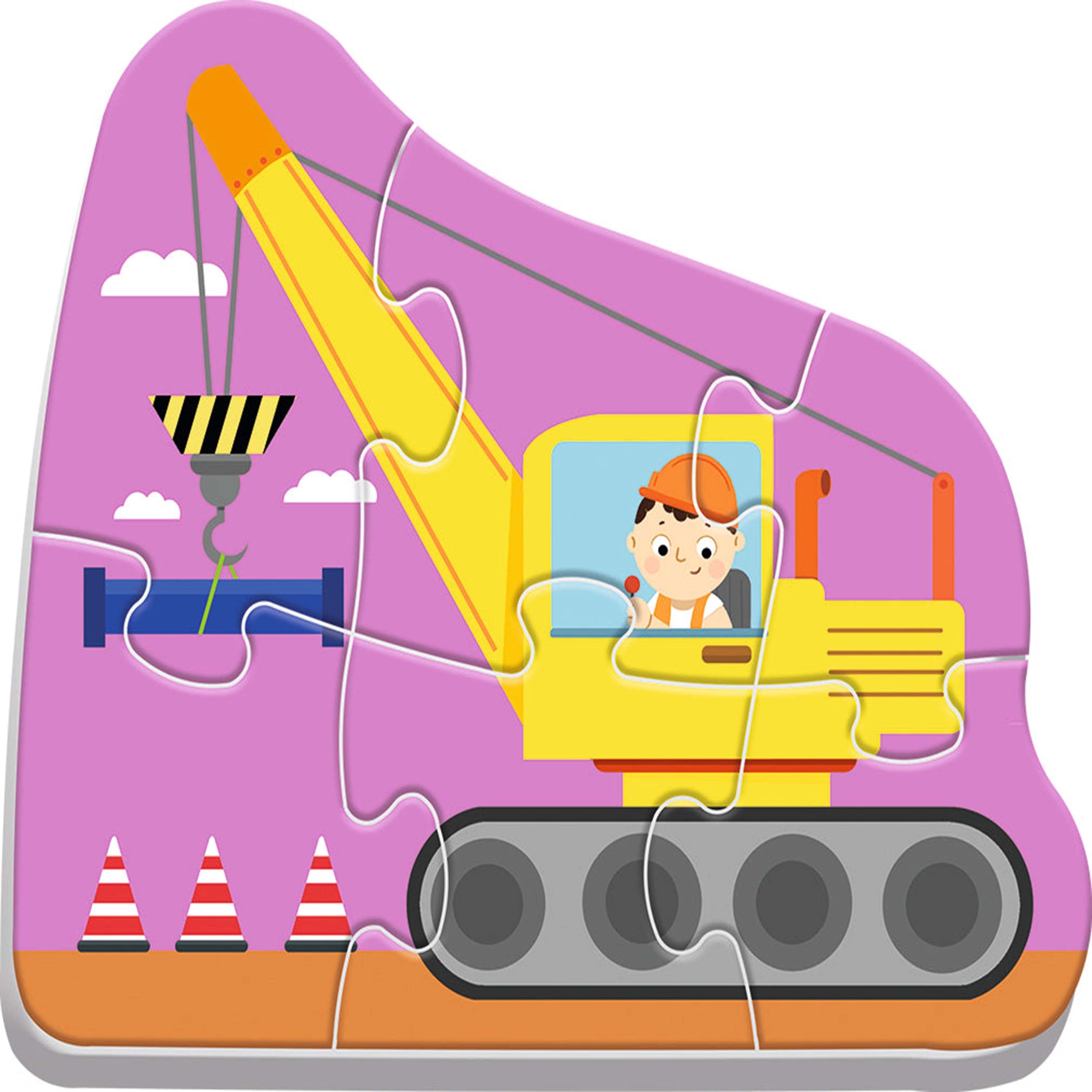 Trefl Baby Classic Puzzle - Vehicles on the Construction Site