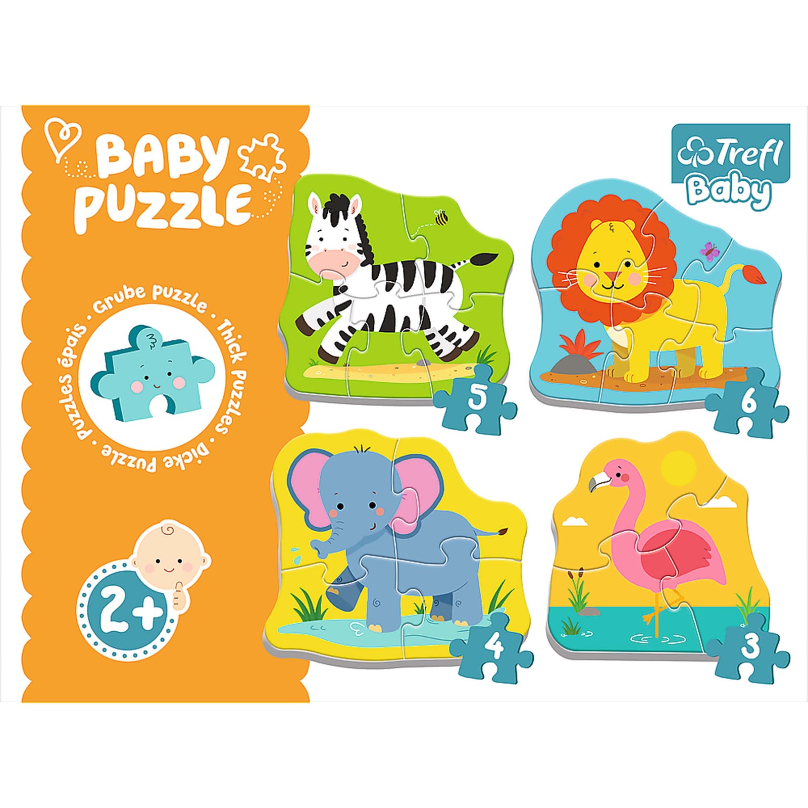 Trefl Baby Classic Puzzle - Animals on the Safari