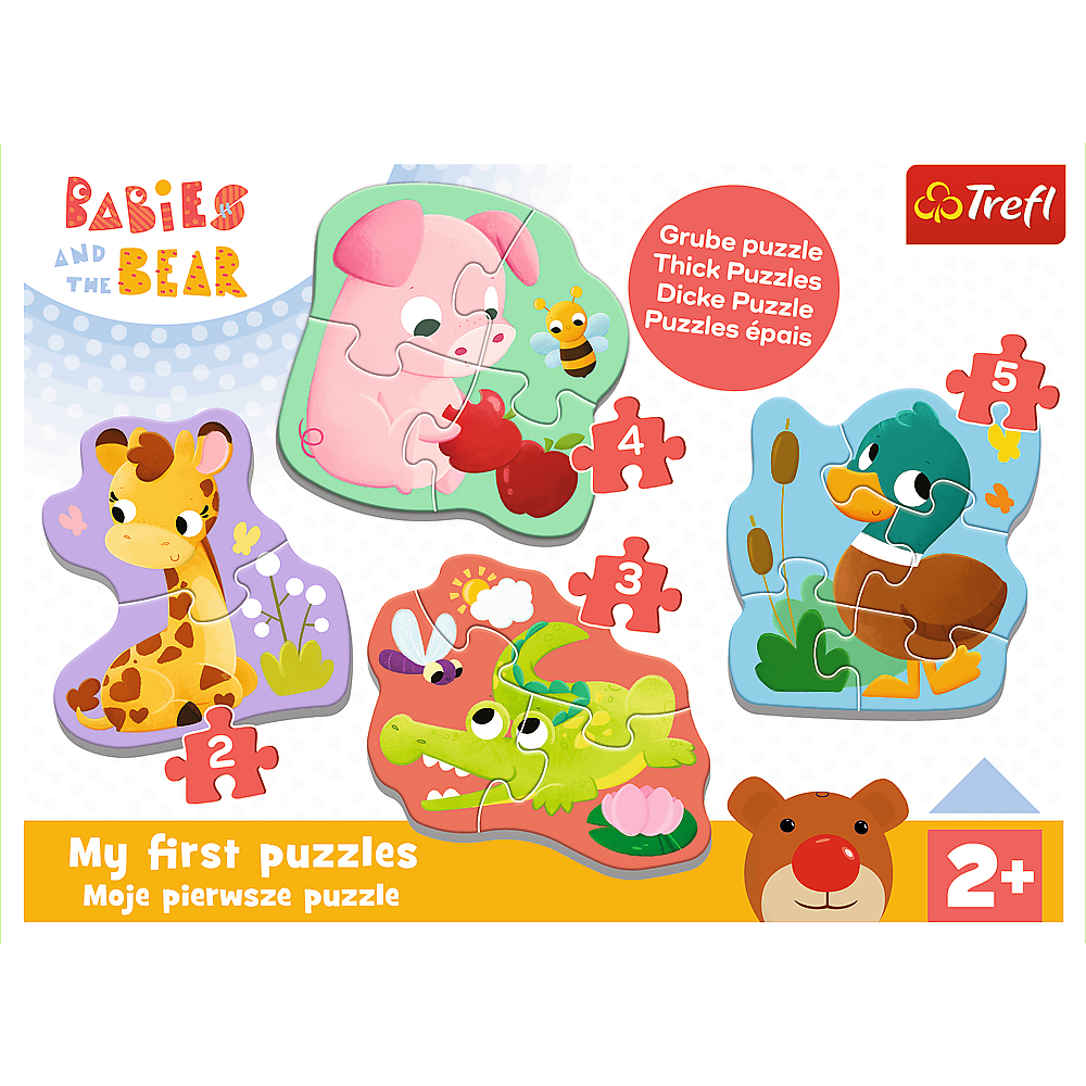 Trefl Baby Classic Babies and the Bear Babies Animals Puzzle