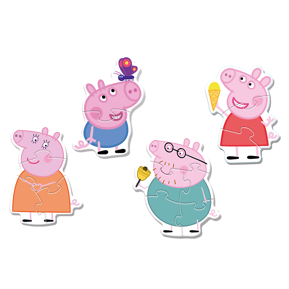 Trefl Baby Peppa Pig Classic Little Piggy Among Friends 3/4/5/6 Piece Jigsaw Puzzle