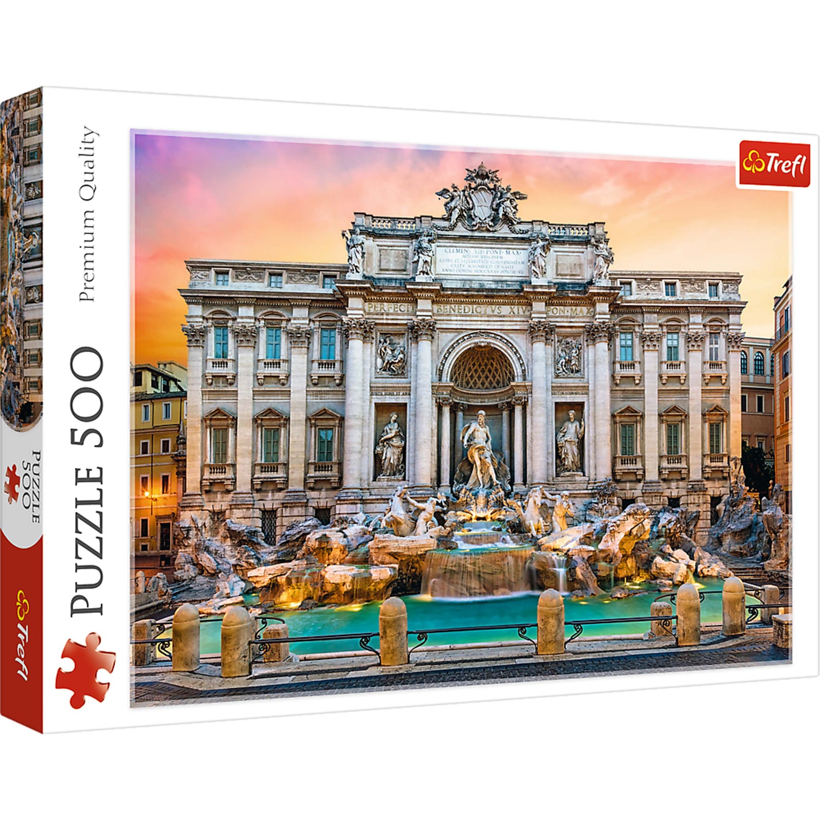 Trefl Red 500 Piece Puzzle - Fontanna di Trevi, Rome