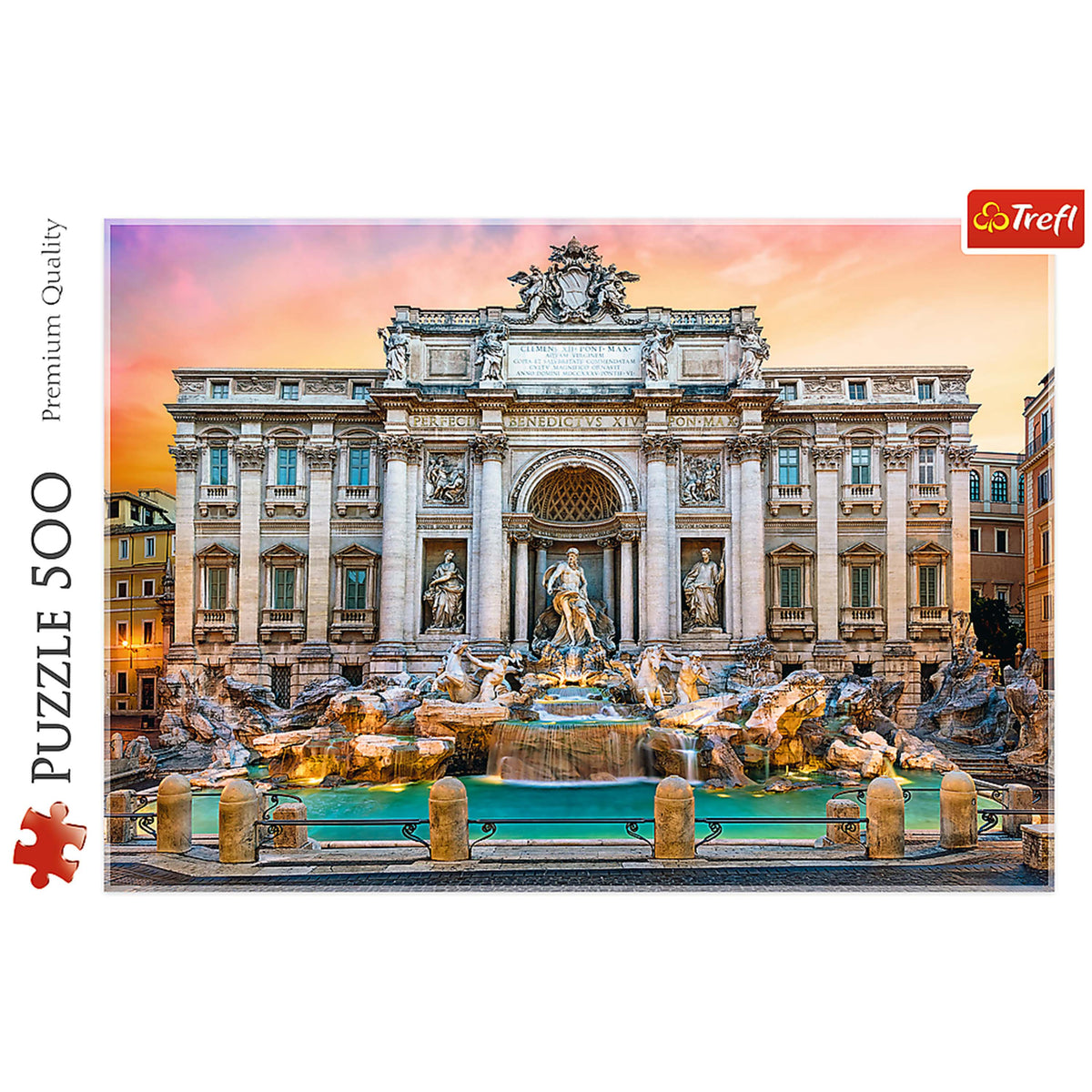 Trefl Red Fontanna di Trevi, Rome 500 Piece Puzzle