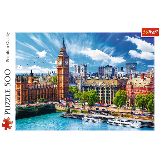 Trefl Red 500 Piece Puzzle -  Sunny day in London