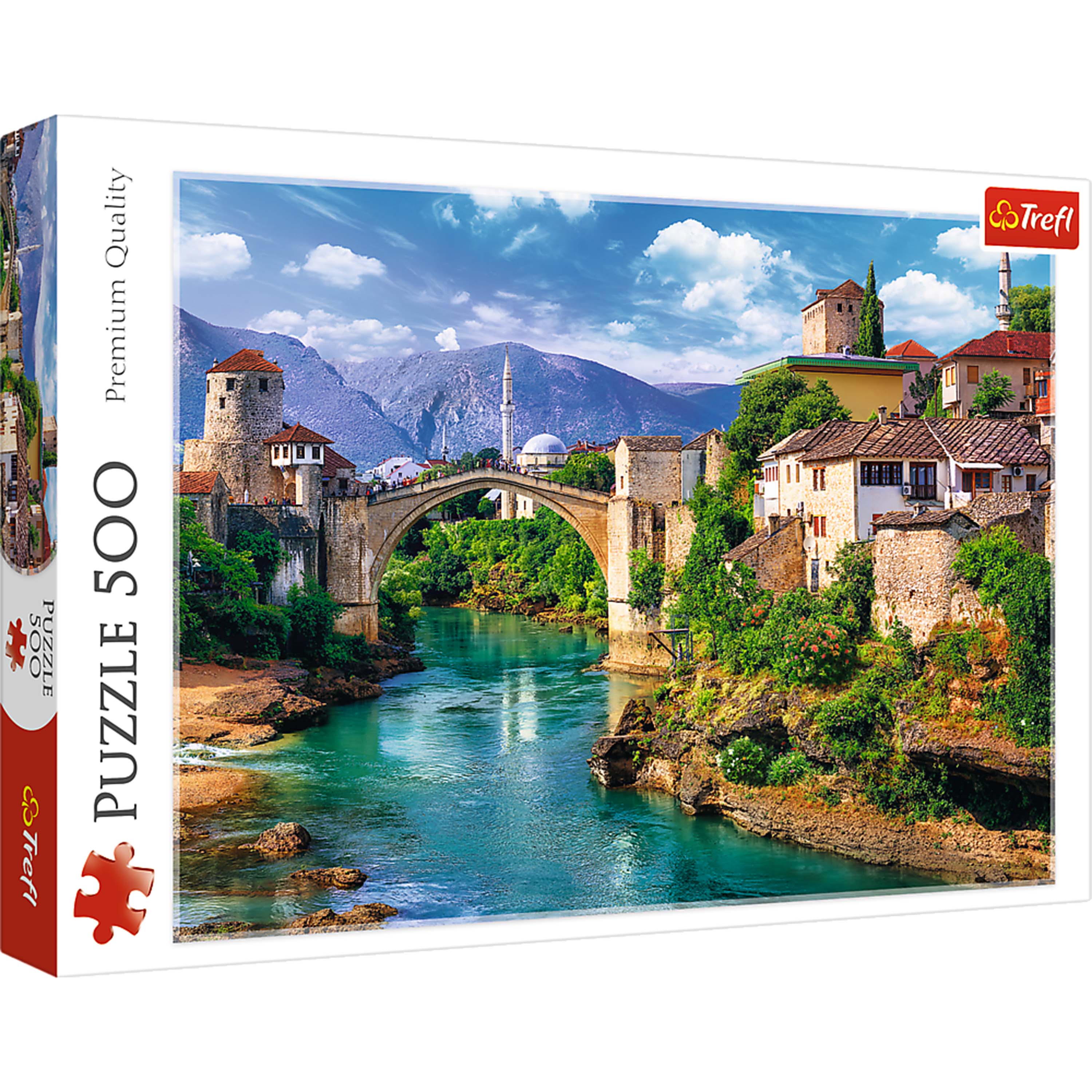 Trefl Red 500 Piece Puzzle - Old Bridge in Mostar, Bosnia and Herzegovina