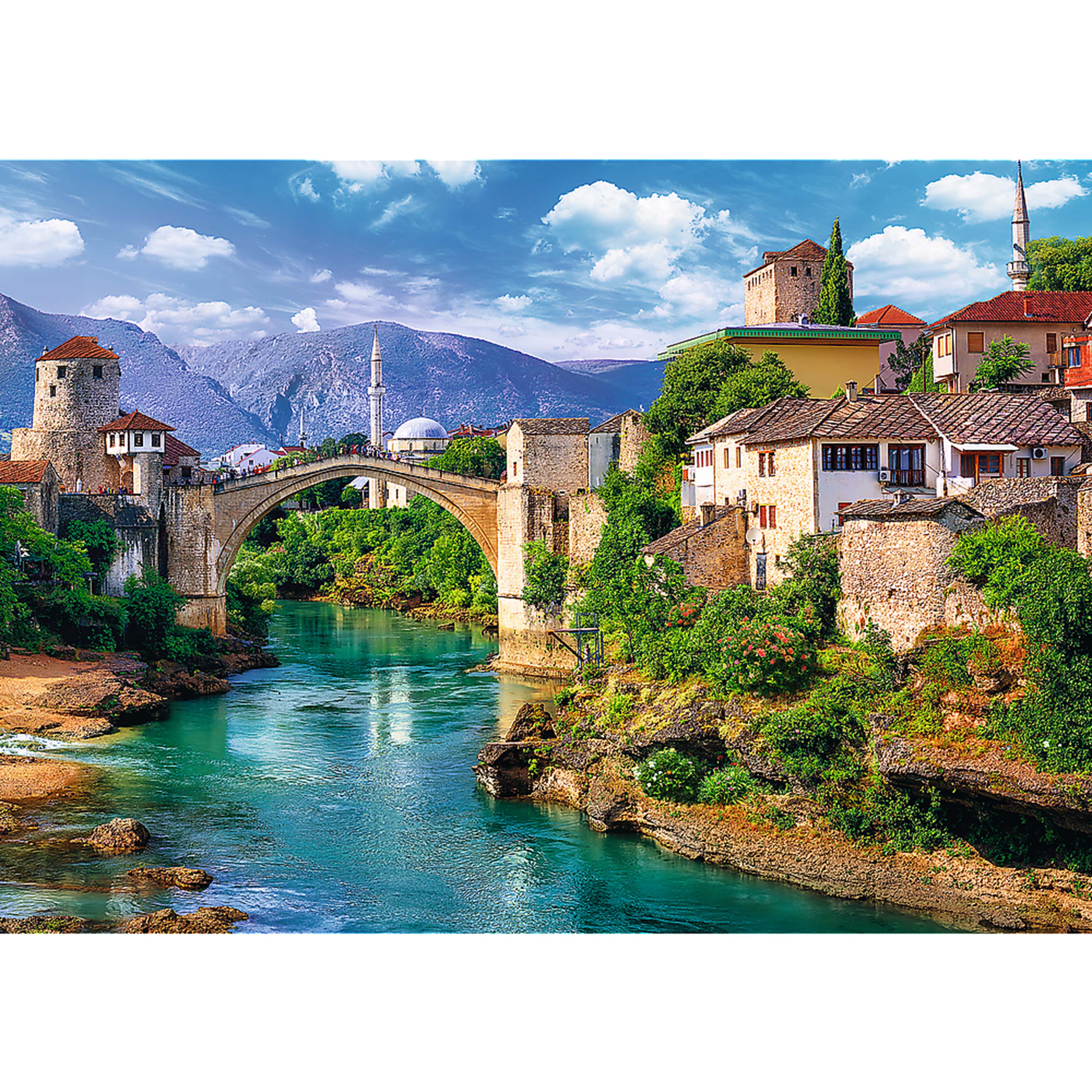 Trefl Red 500 Piece Puzzle - Old Bridge in Mostar, Bosnia and Herzegovina