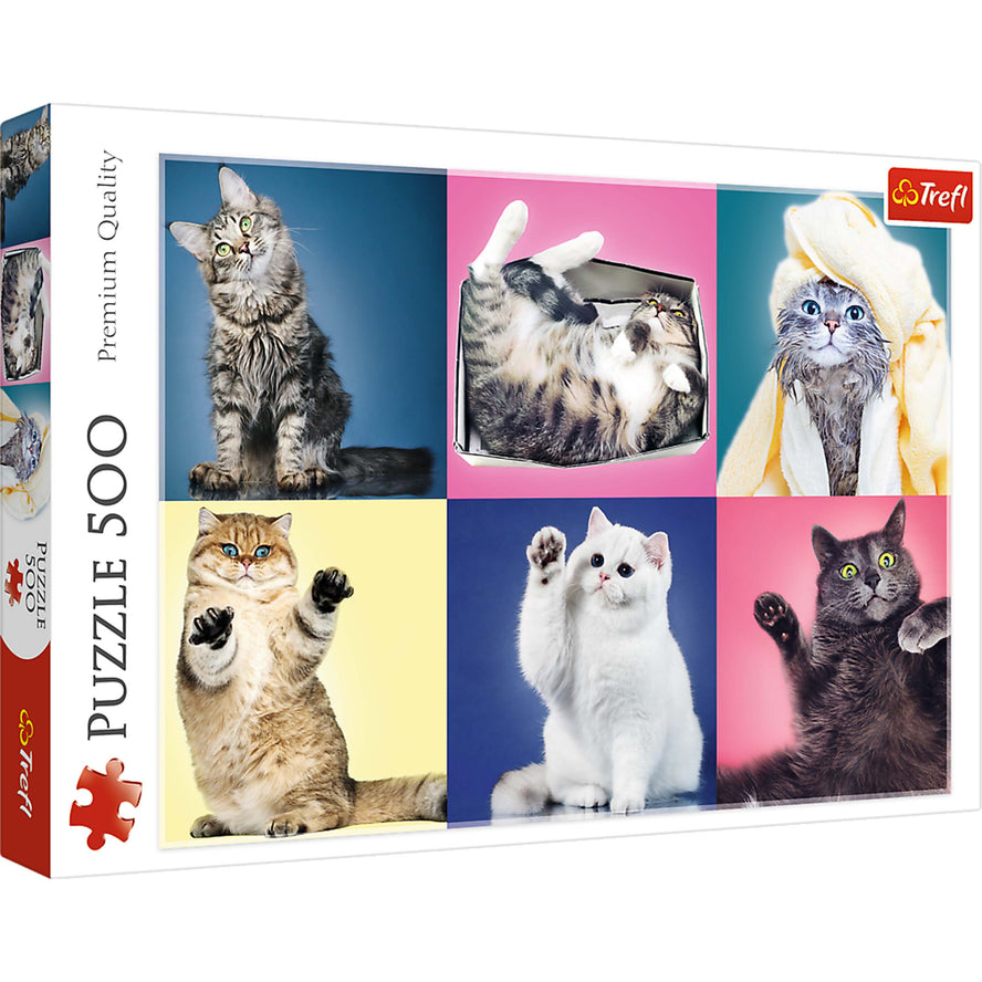 Trefl Red 500 Piece Puzzle - Kittens