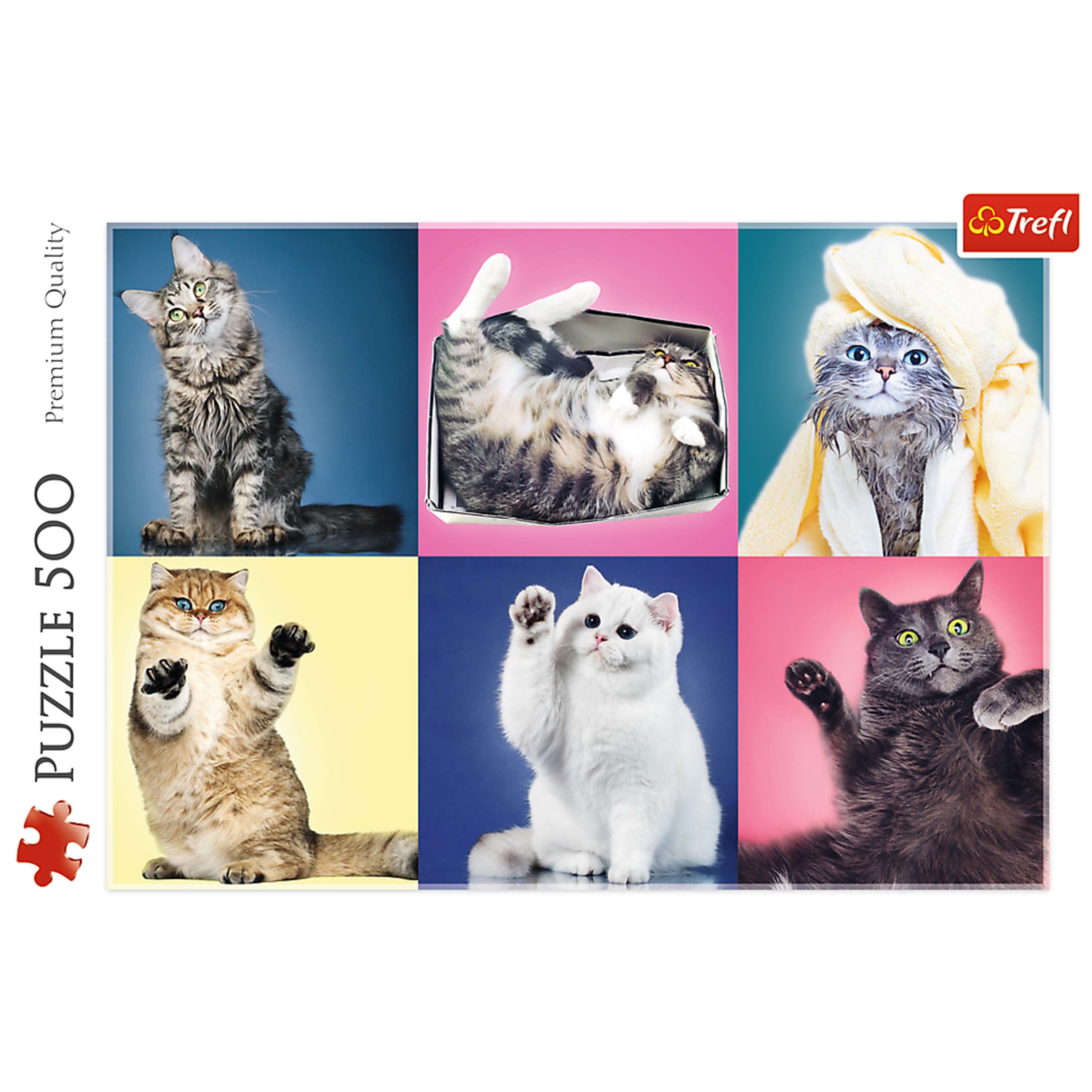 Trefl Red 500 Piece Puzzle - Kittens