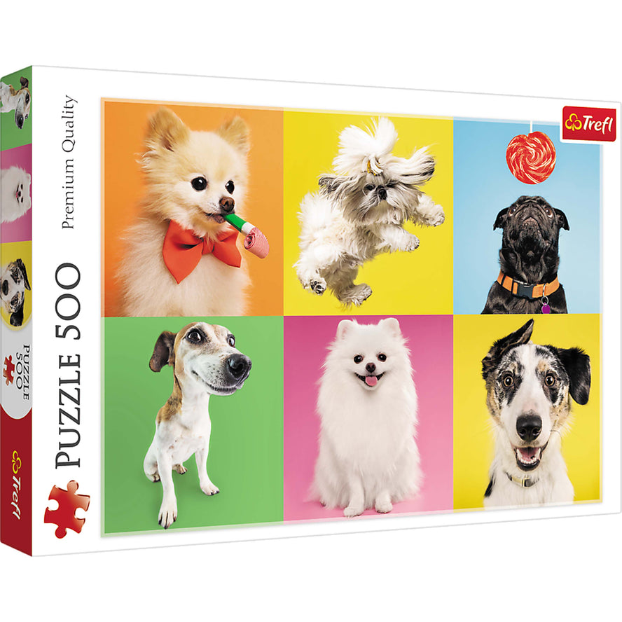 Trefl Red 500 Piece Puzzle - Dogs